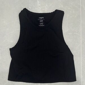 Motherhood Black Crop Top